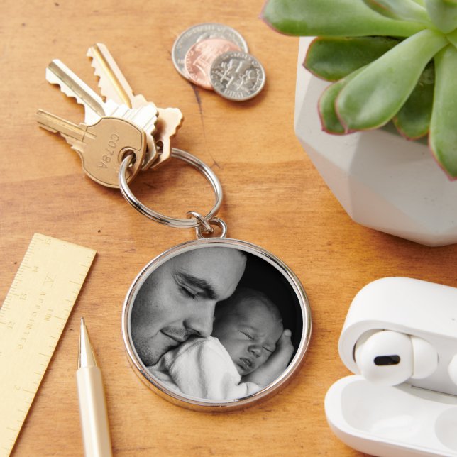 Add your Dad's Photo to this  Keychain (Desk)