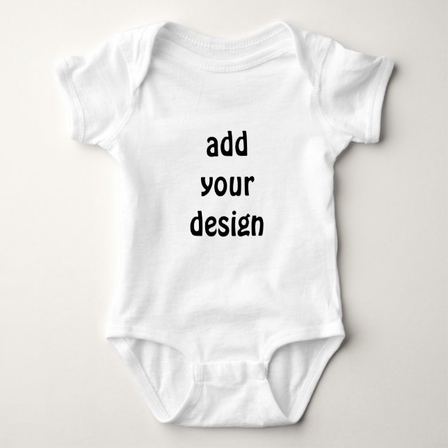 add your design baby bodysuit (Front)