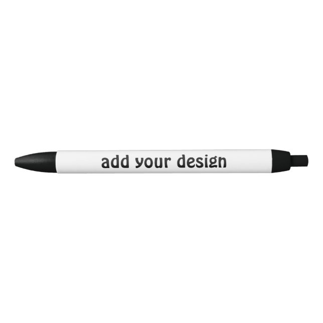 add your design black ink pen (Front)