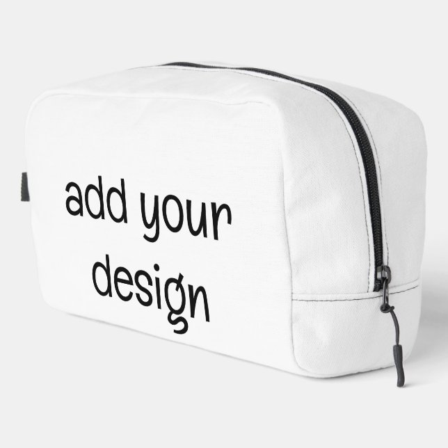 add your design dopp kit (Right Corner)