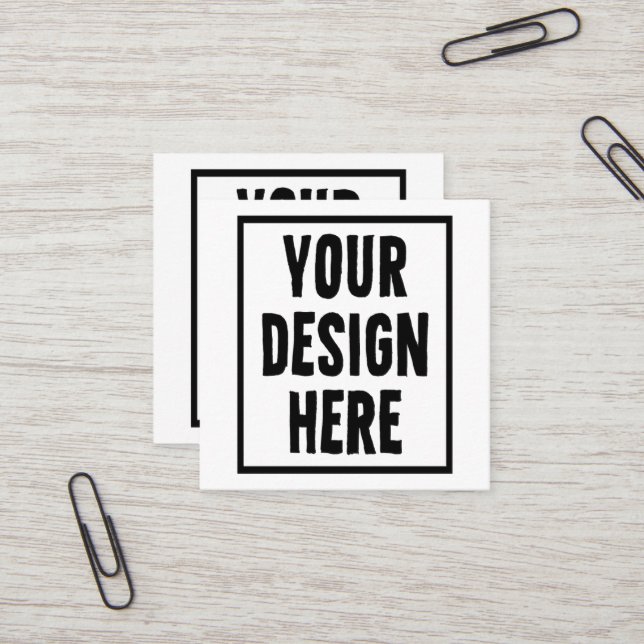 Add your design here Square Business Card (Front/Back In Situ)
