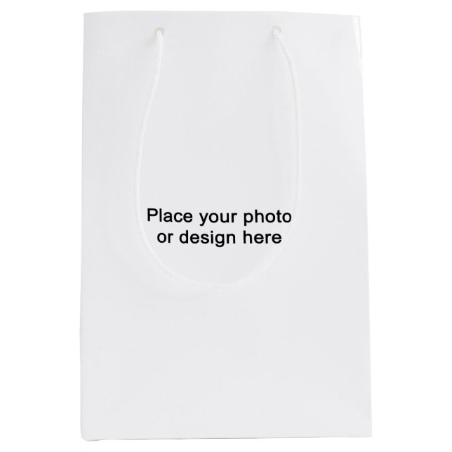 add your design medium gift bag (Front)