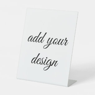 add your design pedestal sign