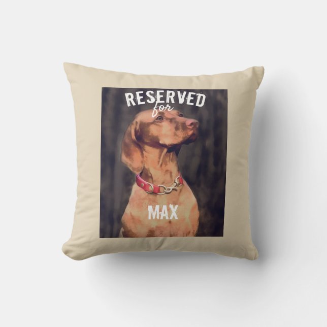 add your dog photo quote custom add your do pillow (Front)