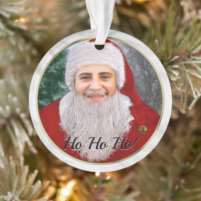 Add Your Face Santa Claus Personalized Christmas Ornament (Tree)