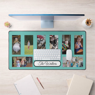 Add Your Favourite Family Photos to this  Desk Mat