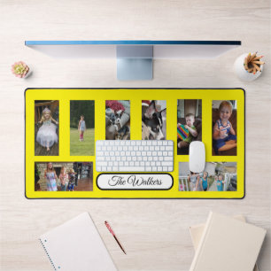 Add Your Favourite Family Photos to this  Desk Mat