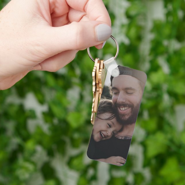 Add your Favourite Photo to this Father's Day Keychain (Hand)