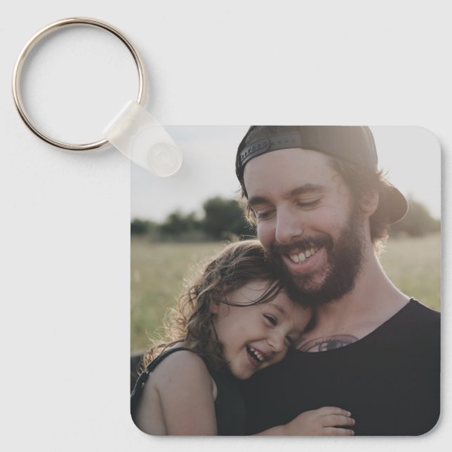 Add your Favourite Photo to this Father's Day Keychain (Front)