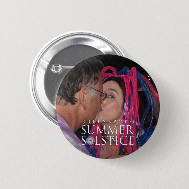 Add Your Favourite Summer Solstice Festival Photo 2 Inch Round Button (Front & Back)