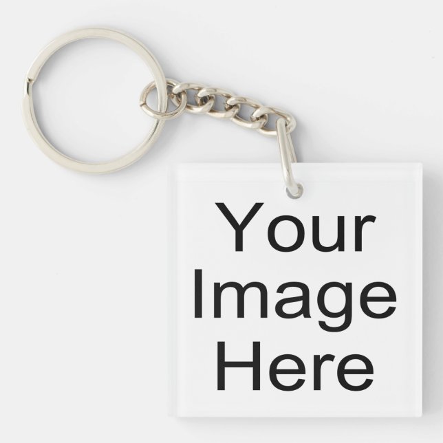 Add Your Image Here Keychain (Front)