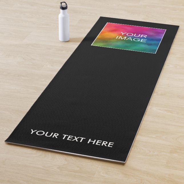 Add Your Image Photo Here Gym Fitness Template Yoga Mat (In Situ)