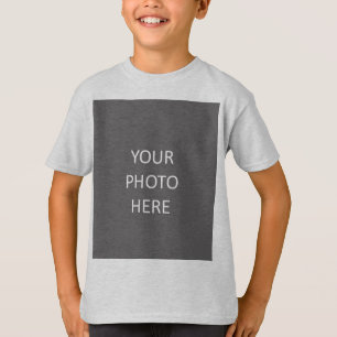 Add Your Image Photo Picture Logo Ash Colour T-Shirt