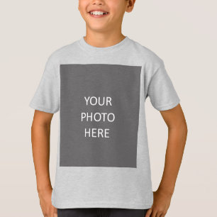 Add Your Image Photo Picture Logo Ash Grey T-Shirt