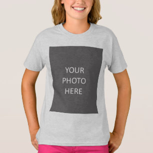 Add Your Image Photo Picture Logo Ash Grey T-Shirt