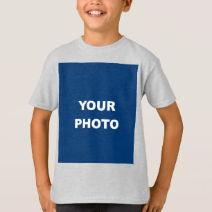 Add Your Image Photo Picture Logo Ash Grey T-Shirt