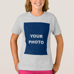Add Your Image Photo Picture Logo Ash Grey T-Shirt
