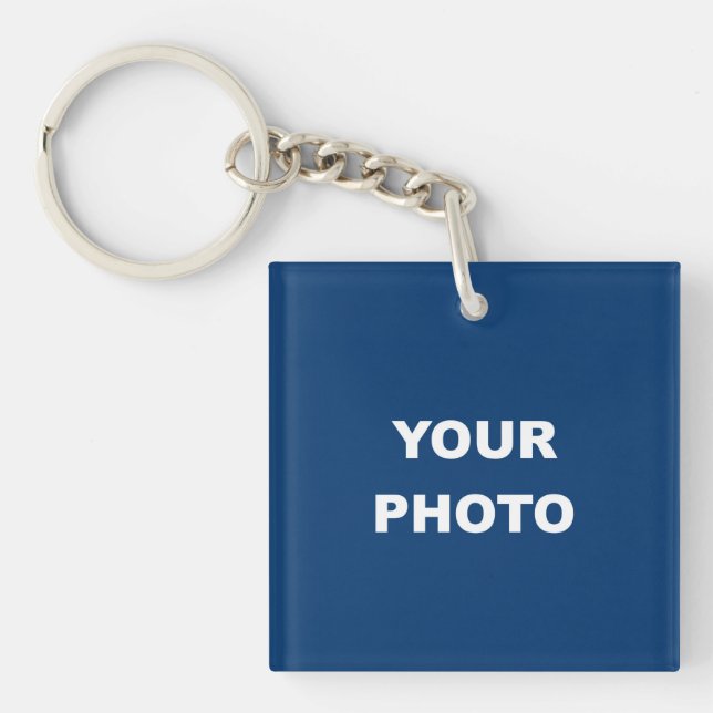 Add Your Image Photo Picture Logo Keychain (Front)
