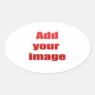 Add your image to customize oval sticker