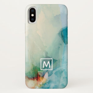 Add Your Initial   Aversion - Blue Watercolor Case-Mate iPhone Case