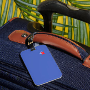 Add Your Initial Royal Blue Luggage Tag