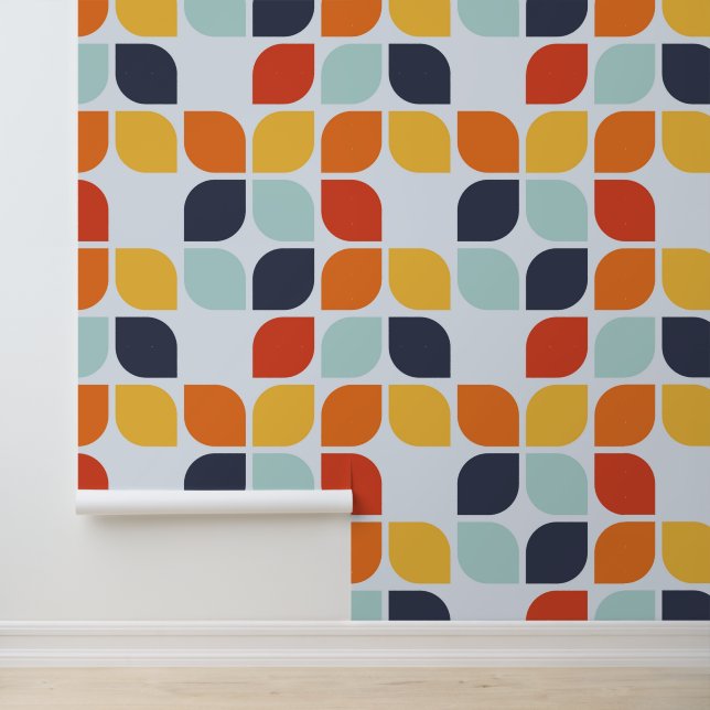 Add Your Initial | Vintage Geometric Pattern Wallpaper (Application)