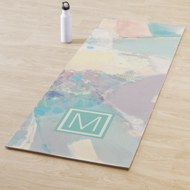 Add Your Initial | White Rock Pastel Yoga Mat (In Situ)