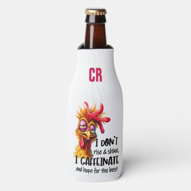 Add your initials/ Add Text on back Bottle Cooler (Bottle Front)