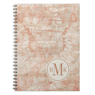 Add Your Initials   Garnet Weft Notebook
