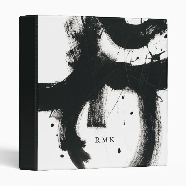 Add Your Initials | Onyx Gesture - Black Paint Str Binder (Front/Spine)