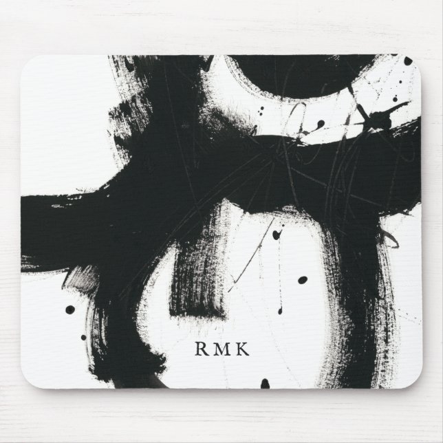Add Your Initials | Onyx Gesture Mouse Pad (Front)