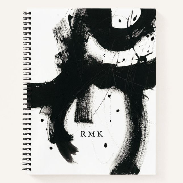 Add Your Initials | Onyx Gesture Notebook (Front)