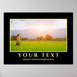 Add Your Inspirational Text Photo Poster