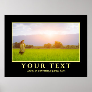 Add Your Inspirational Text Photo Poster