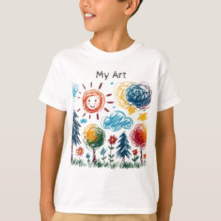 Add your Kid's Artwork to this T-Shirt