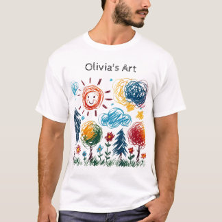 Add your Kid's Artwork to this T-Shirt