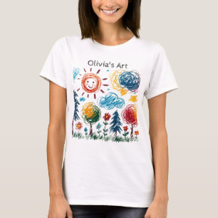 Add your Kid's Artwork to this T-Shirt