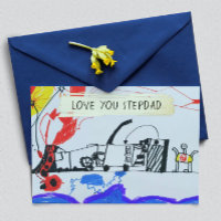 Add Your Kid's Drawing & Photo Custom Father's Day