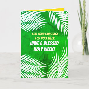 Add Your Language for Holy Week & Easter Template