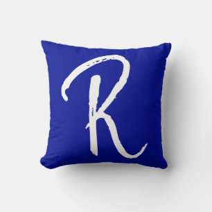 Add Your Letter R Throw Pillow Cushion
