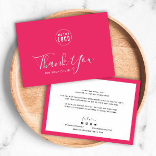 Add Your Logo and Editable Border Colour Thank You