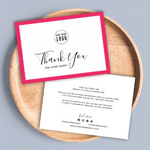 Add Your Logo and Editable Border Colour Thank You