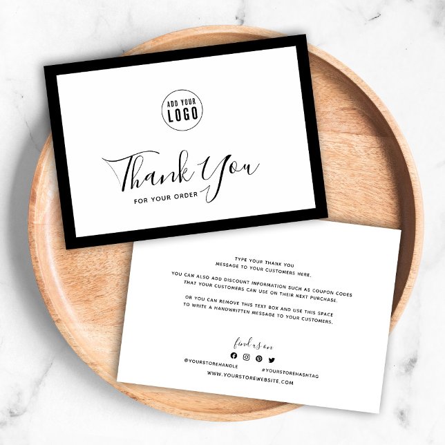 Add Your Logo and Editable Border Colour Thank You (Creator Uploaded)