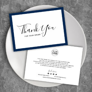 Add Your Logo and Editable Border Colour Thank You