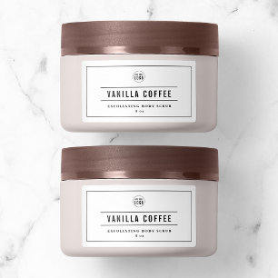 Add Your Logo Black Border & Lines Product Label