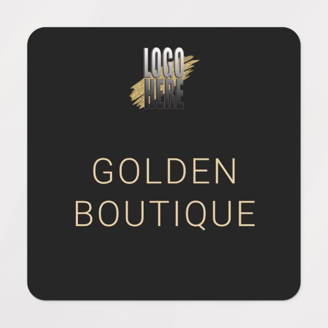 Add Your Logo Black Gold Business Name clothing (Design 5)