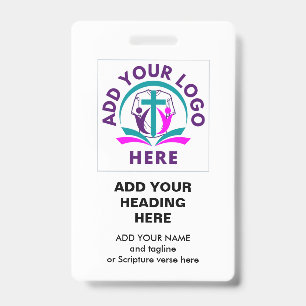 ADD YOUR LOGO   Business Church Badge