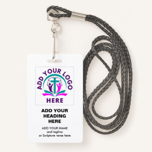 ADD YOUR LOGO   Business Church Badge