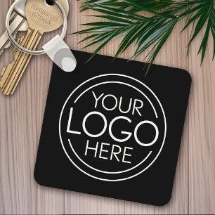 Add Your Logo Business Corporate Modern Minimalist Keychain