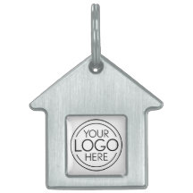 Add Your Logo Business Corporate Modern Minimalist Pet ID Tag